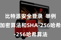 比特派安全登录 举例AES加密算法和SHA-256哈希算法