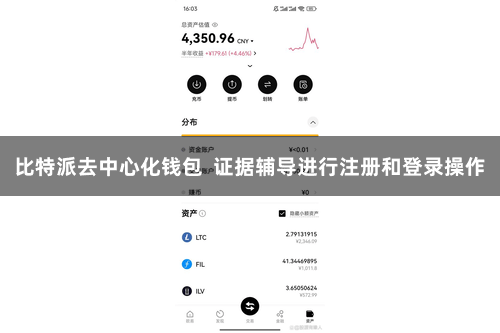 比特派去中心化钱包  证据辅导进行注册和登录操作