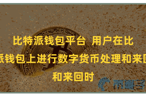 比特派钱包平台  用户在比特派钱包上进行数字货币处理和来回时