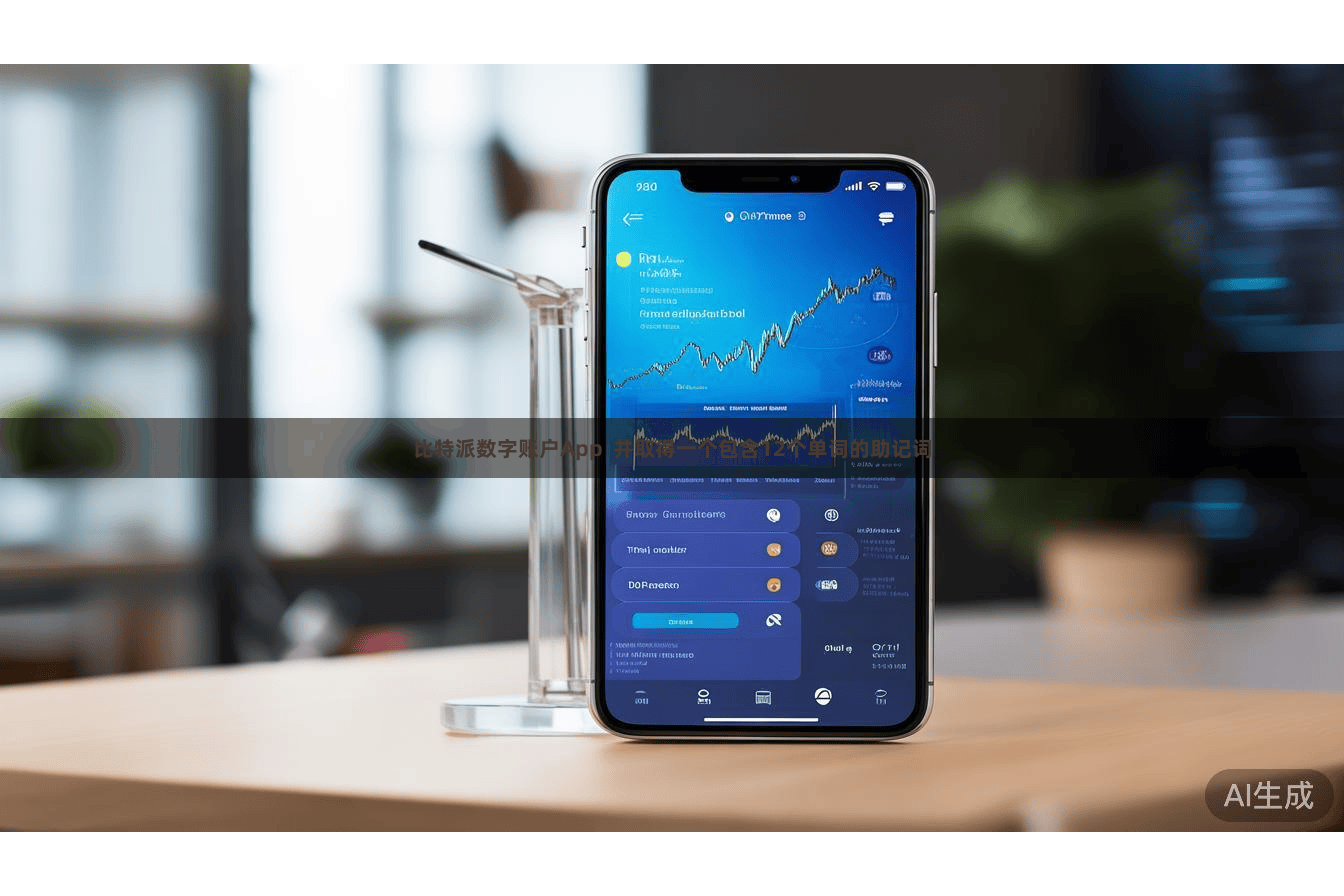 比特派数字账户App  并取得一个包含12个单词的助记词