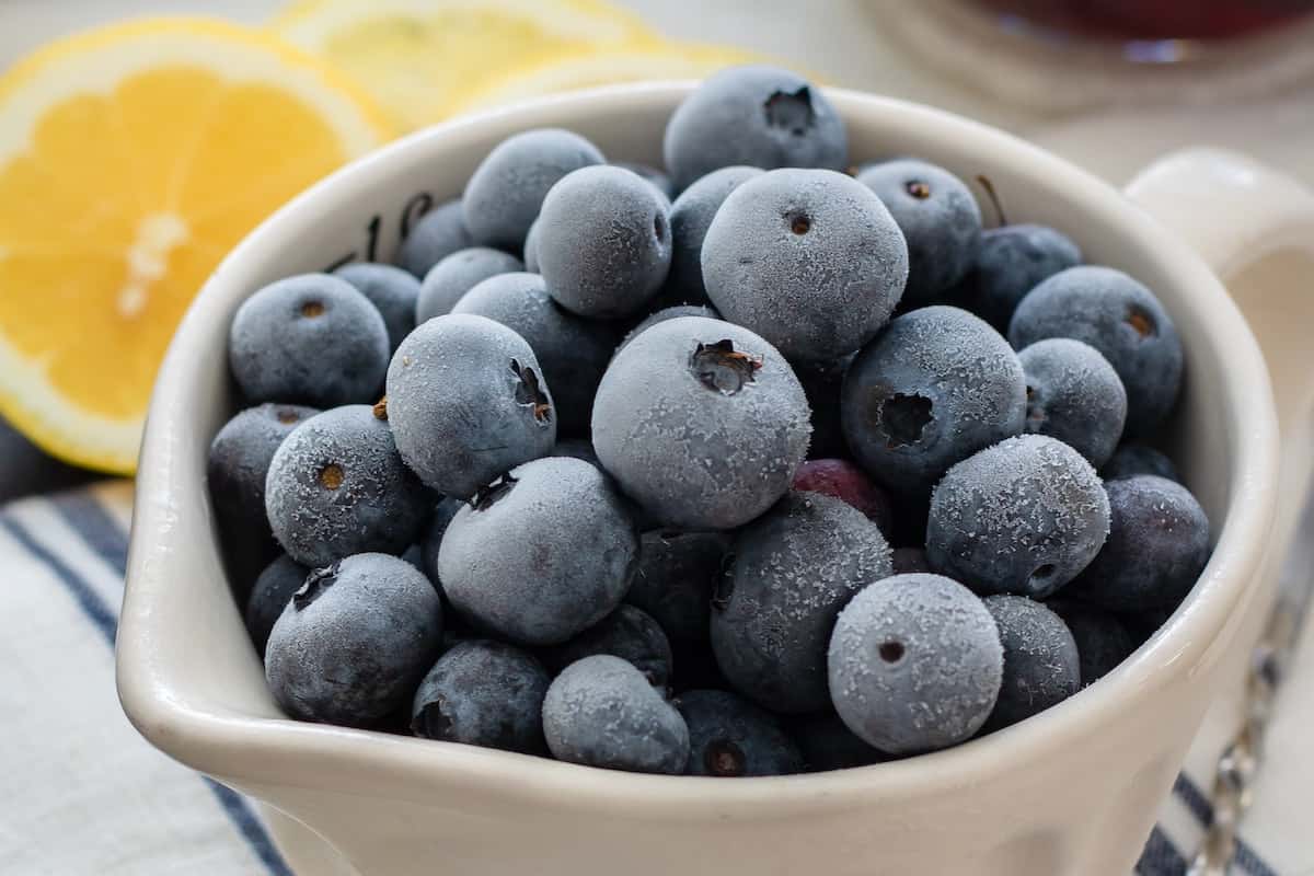 Dehydrating Frozen Blueberries