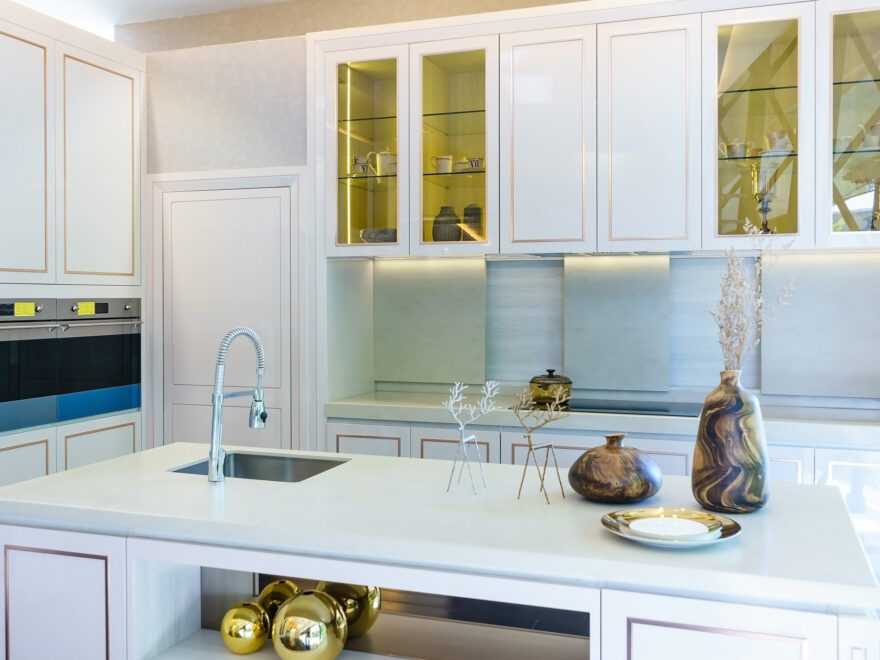 How to Style Glass Kitchen Cabinets