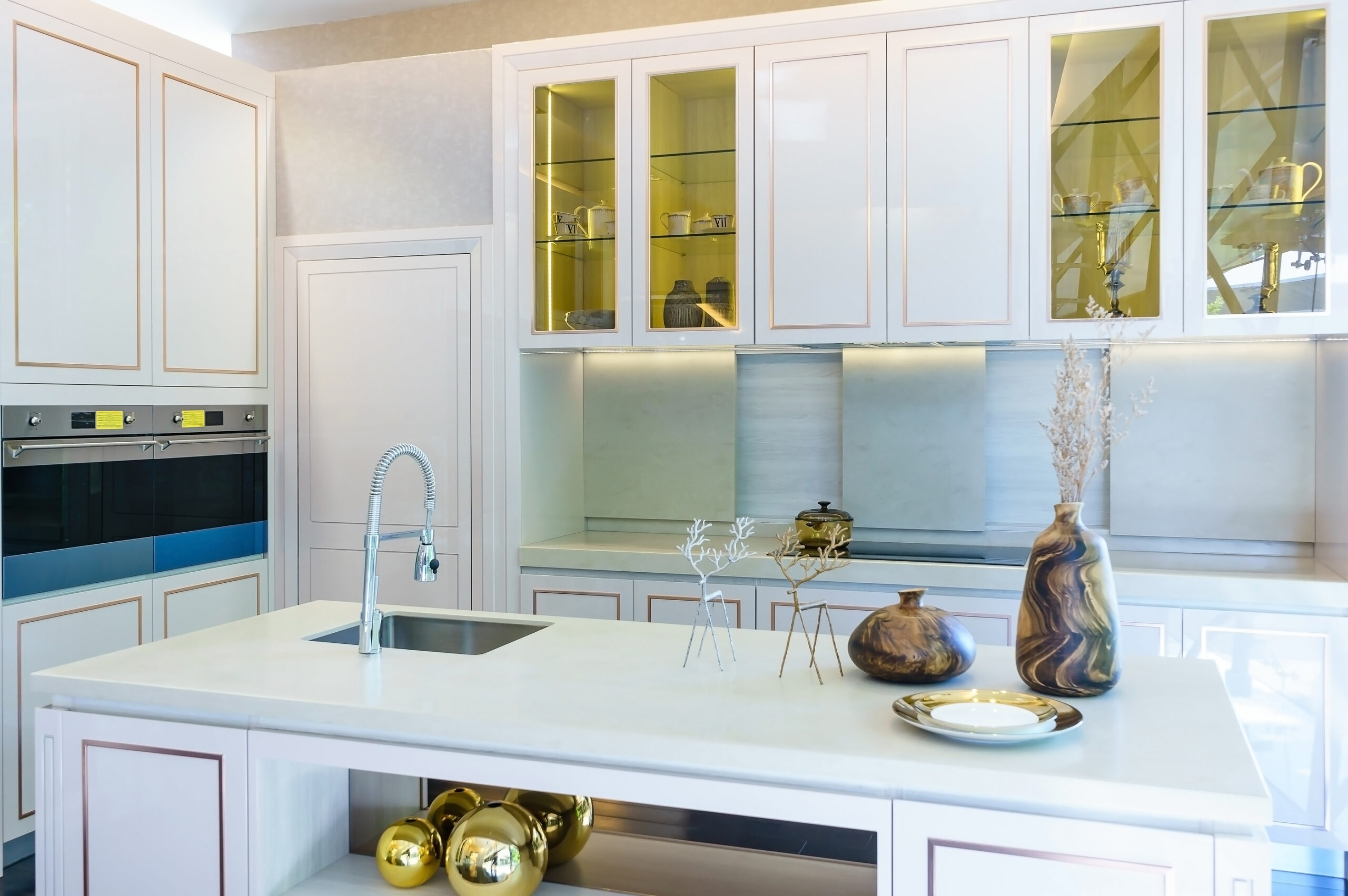 How to Style Glass Kitchen Cabinets