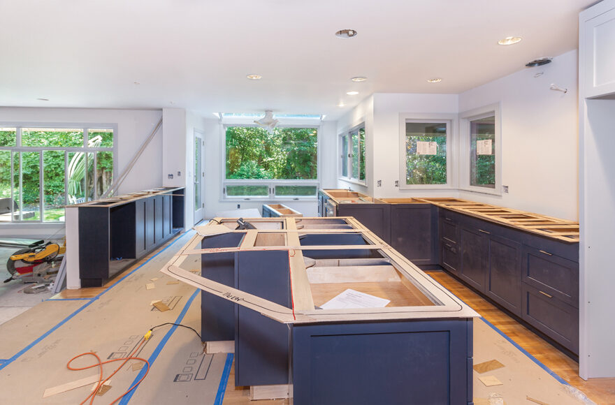 how to build a kitchen island